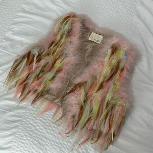 Fabulous feather vest